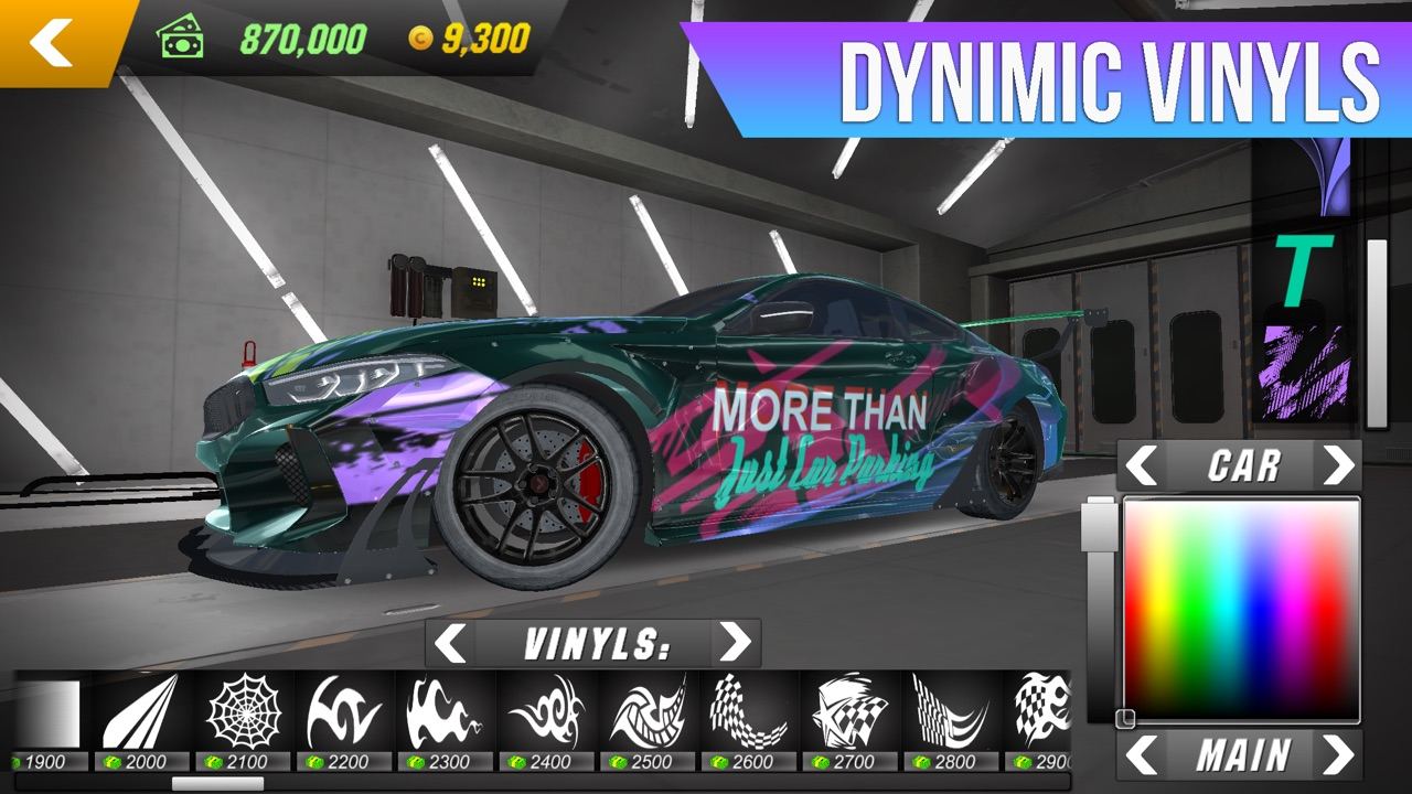 Dynamic vinyls editor in the garage