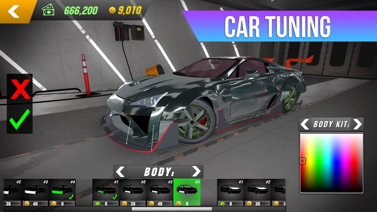Car body kit tuning